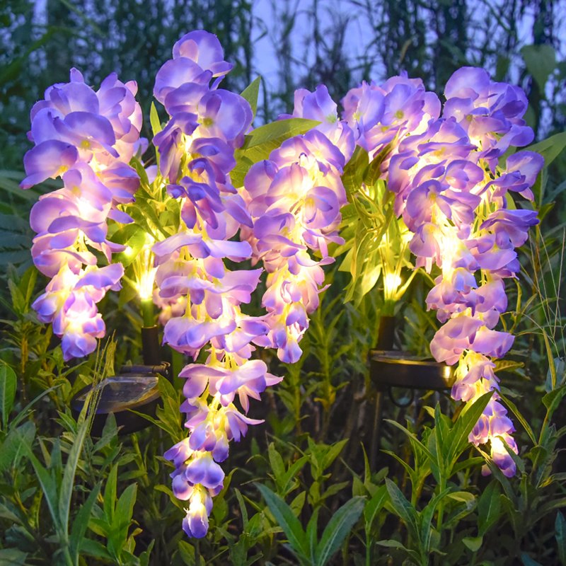 Luzes de Caminho Decorativas com Energia Solar para Jardim Externo