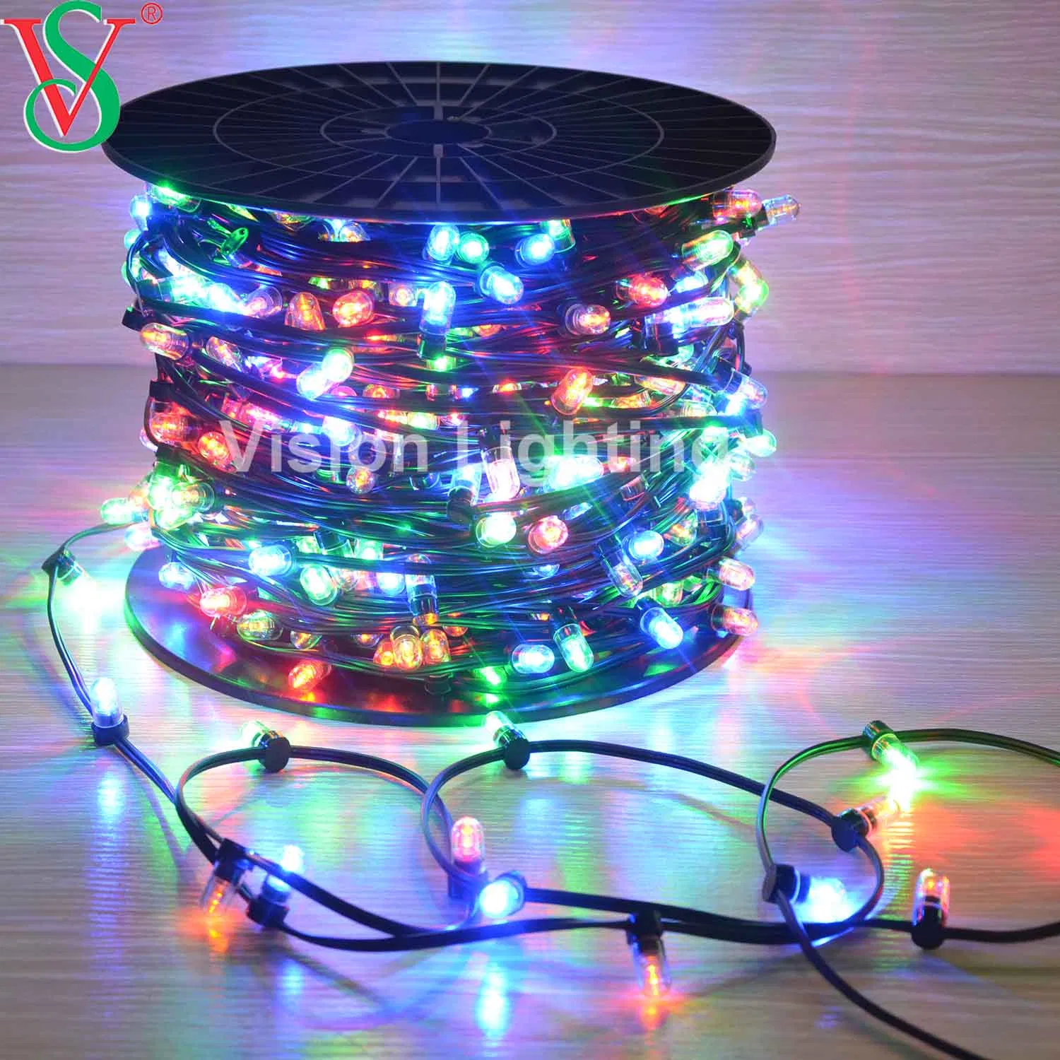 Decoração de Natal 100m 12V Luzes de Fada LED em Fita com Clips