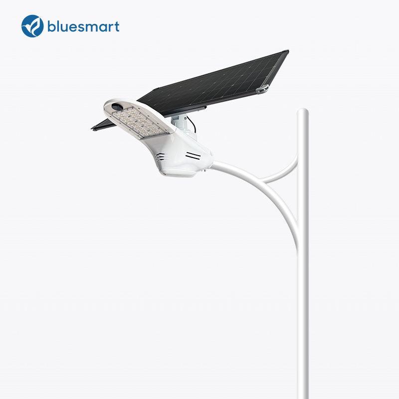 Luz de Rua Solar com Sensor de Movimento Bluesmart 120W Luz LED Solar Alimentada por Energia Solar