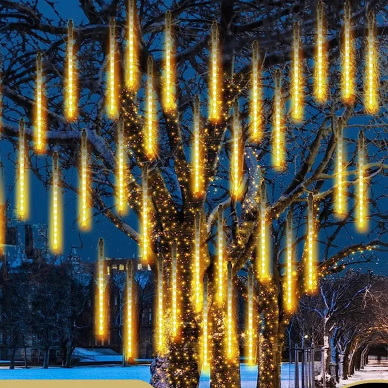 Decoração LED de Chuva de Meteoros