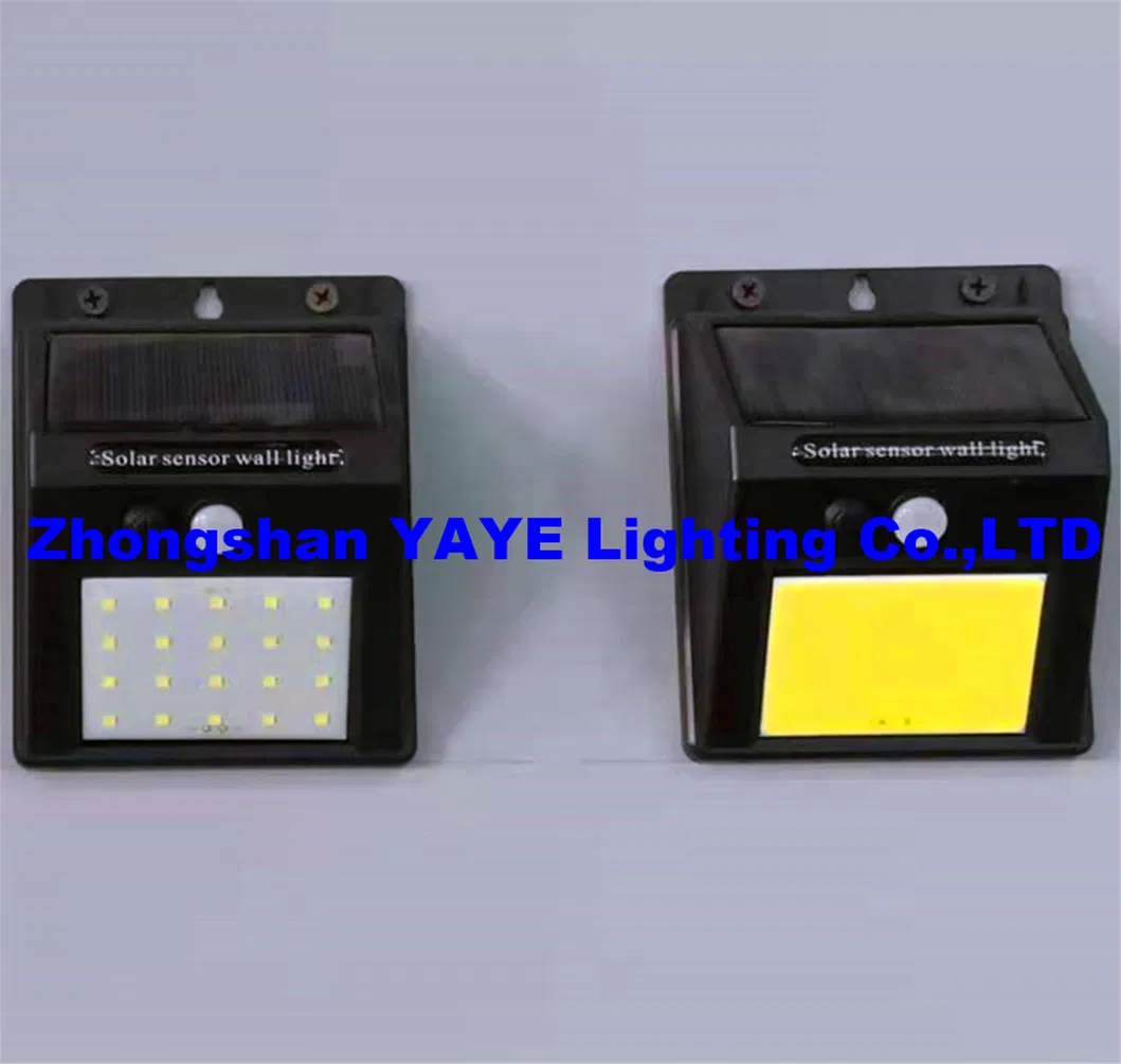 Luz de Parede Solar LED com Sensor de Movimento