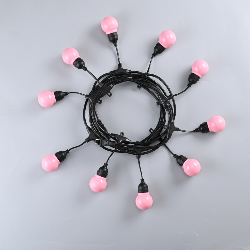 Corda de Luzes à Prova d'Água, Alta Brilho, Luzes Coloridas, Luzes de Atmosfera para Camping, Luzes de Natal, Luzes de Decoração para Pátio, Luzes Pendentes