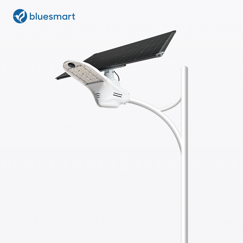 Luz de Rua Solar com Sensor de Movimento Bluesmart 120W Luz LED Solar Alimentada por Energia Solar