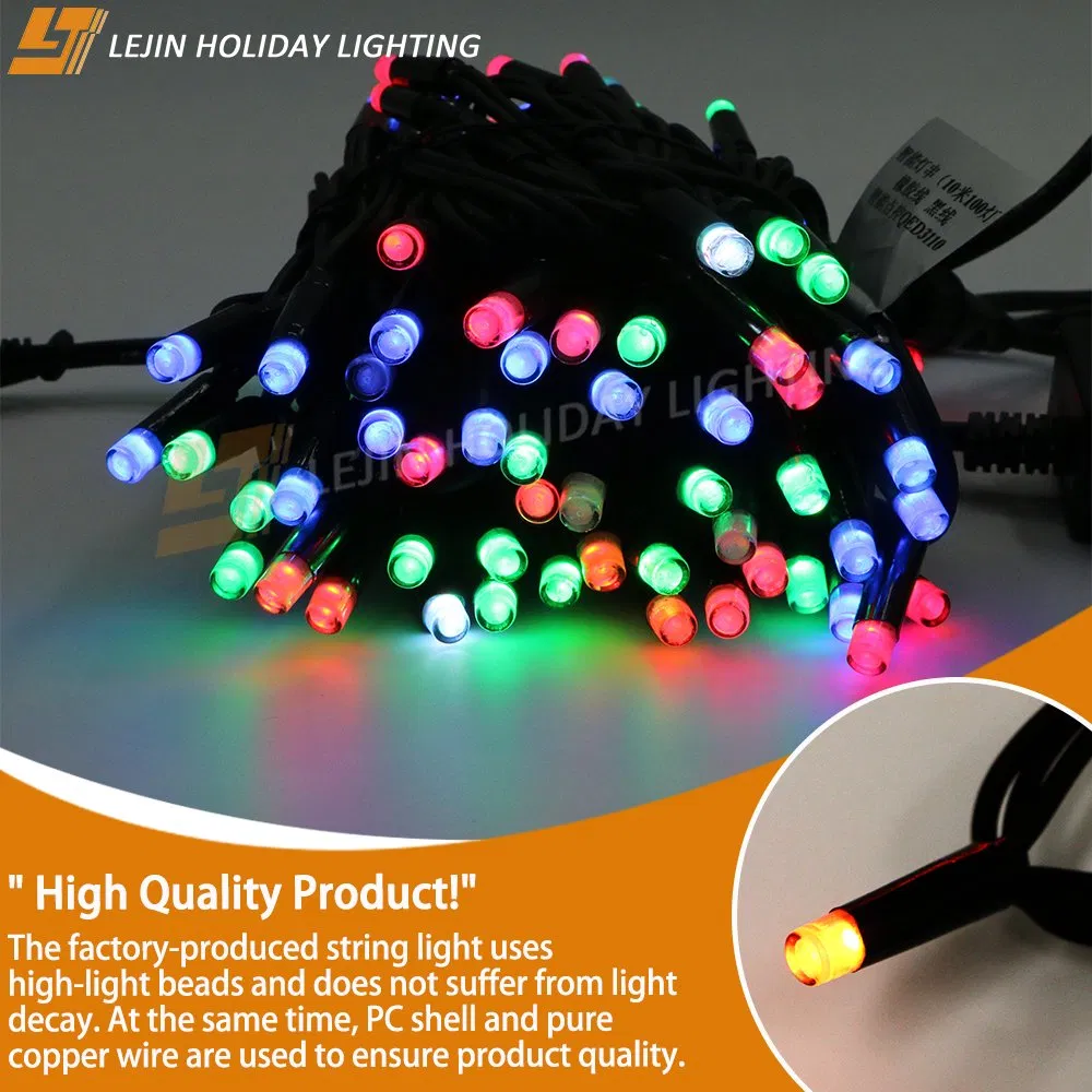 DMX 512 Programável DIY Ao Ar Livre Impermeável Borracha 10m 66V Personalizado Fada Natal Árvore Festival Decoração Luzes de String LED RGB