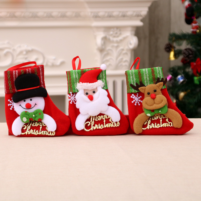 Personalize Meias de Natal de Alta Qualidade Modernas para Decoração de Natal e Ano Novo, Ornamentos do Papai Noel, Produtos de Presentes Novos para Decoração de Rua