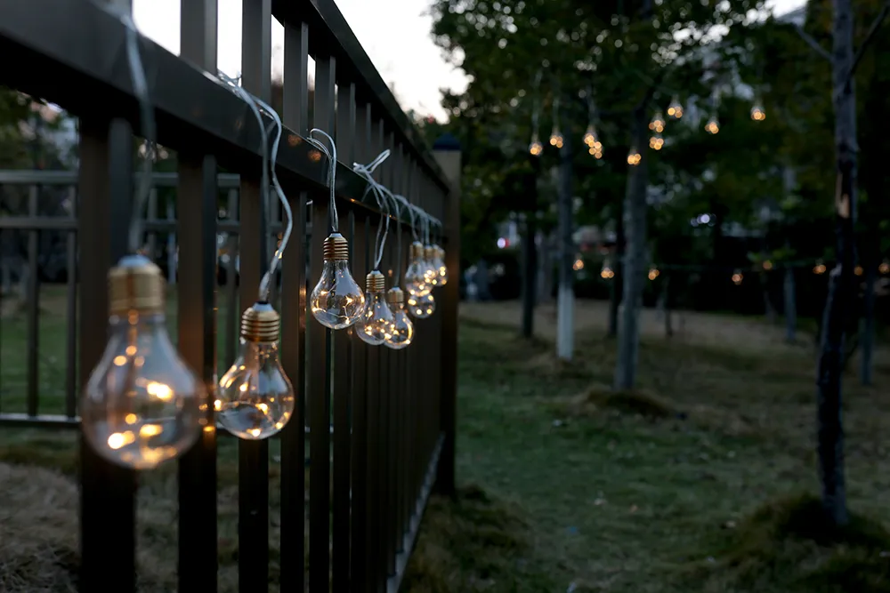 Corda de Luz LED Transparente para Jardim ao Ar Livre à Prova d'Água com CE RoHS