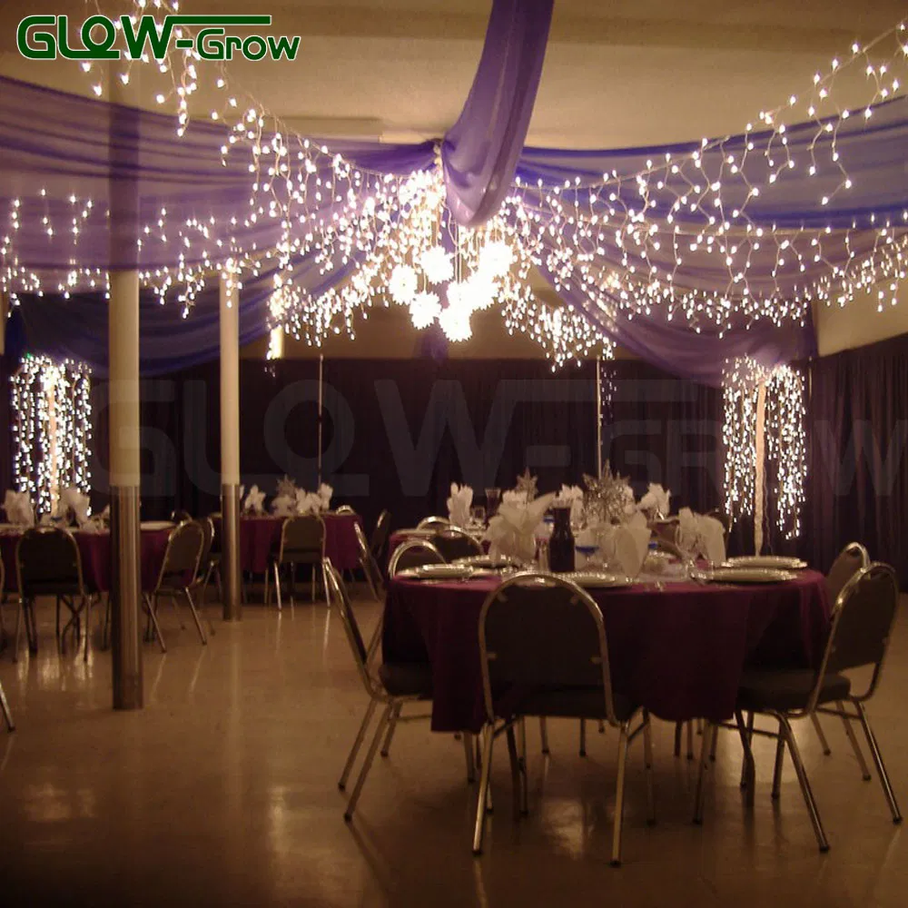 IP65 Impermeável 2.5*0.7m 100LED Fio de PVC Luz de Fada LED Branca Quente para Decoração de Natal ao Ar Livre em Casa