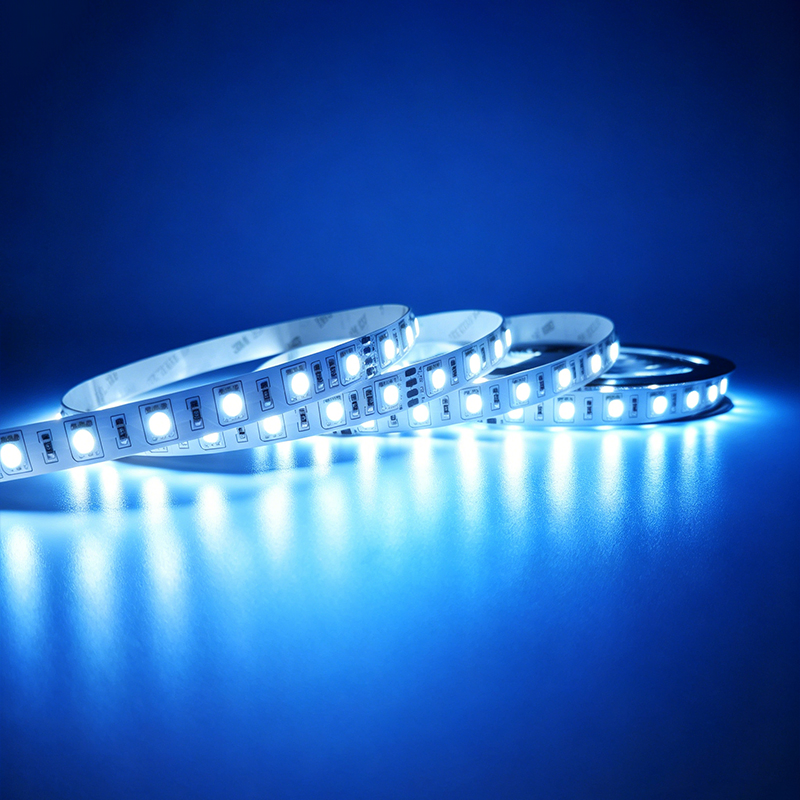 SMD5050 Fita de LED RGB DC12V Fita decorativa flexível com mudança de cor