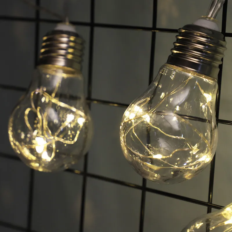 Luzes de Cordão com Lâmpadas Vintage Solar Edison para Deck, Quintal, Tendências e Decoração de Festa