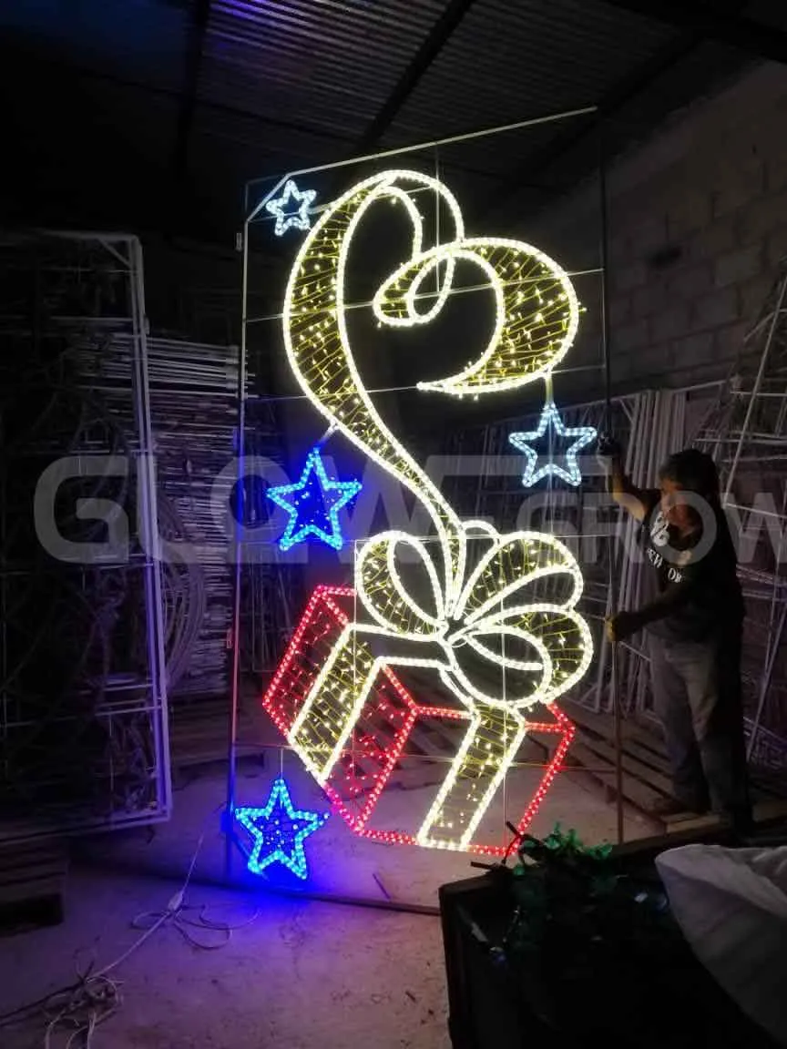 Iluminação de Natal Azul em Cordão LED à Prova d'Água para Decoração de Casa e Jardim em Feriados 2D