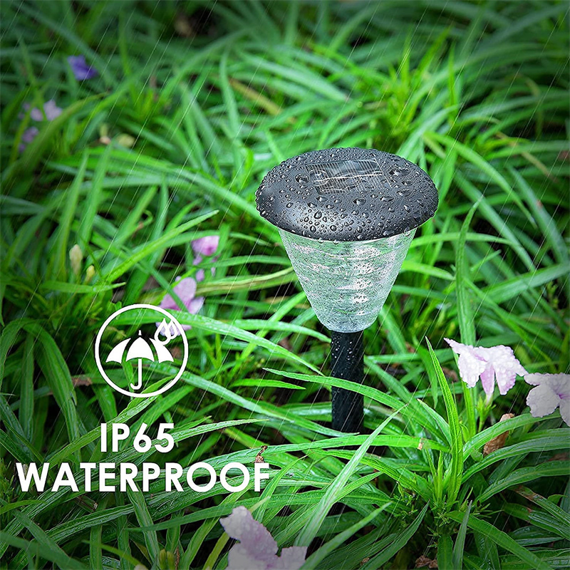 Luzes de Paisagem LED Solares com Mudança de Cor, Luzes de Caminho à Prova d'Água, Luzes de Jardim RGB Solares para Calçada