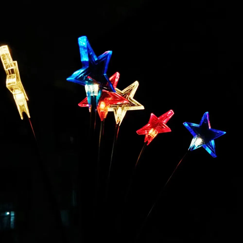 Fitas de Luzes de Estrela LED Quente Brancas para Decoração de Casa Wyz25713