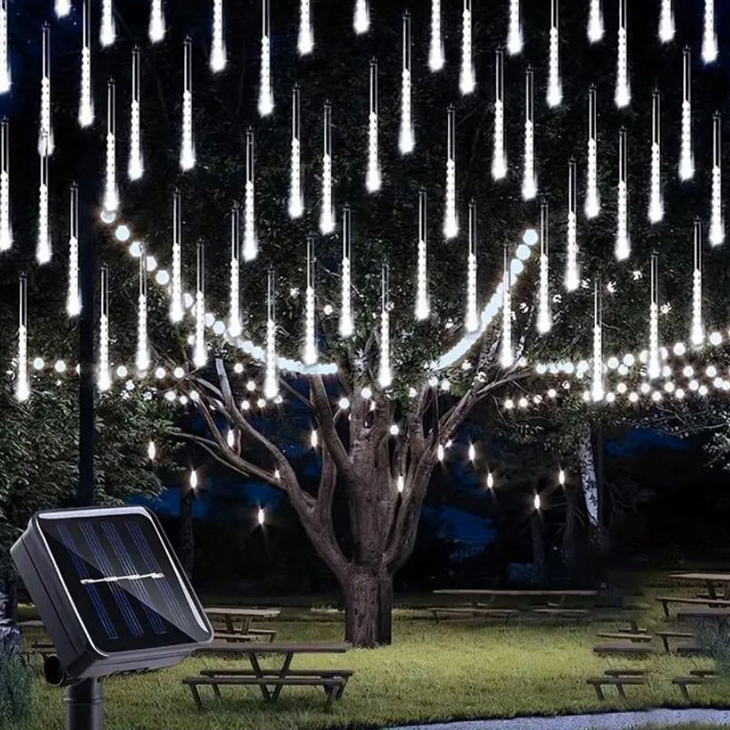 Árvore de Natal Decorações Brancas Luzes Casamento Festa Luzes de Chuva Meteoros