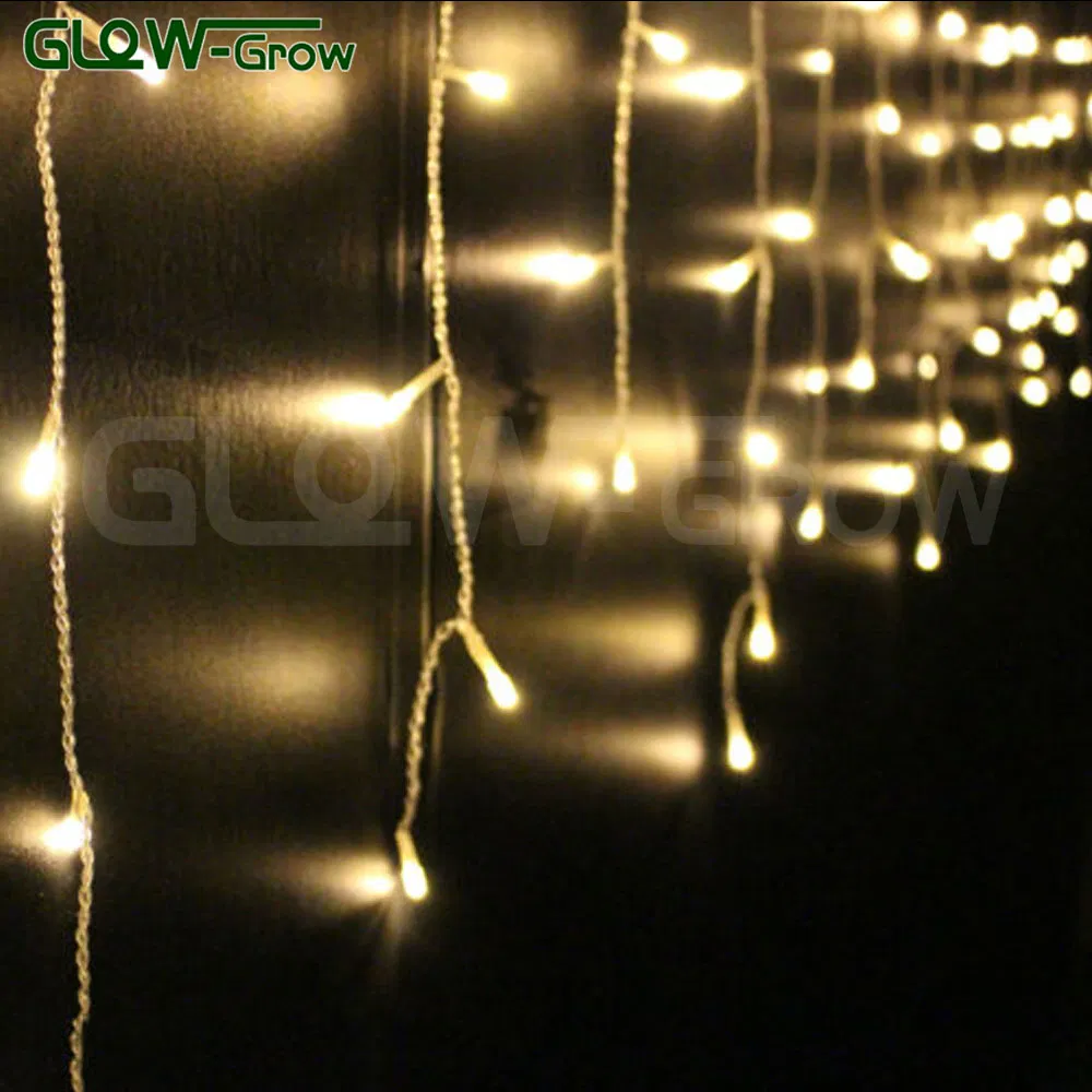 IP65 Impermeável 2.5*0.7m 100LED Fio de PVC Luz de Fada LED Branca Quente para Decoração de Natal ao Ar Livre em Casa
