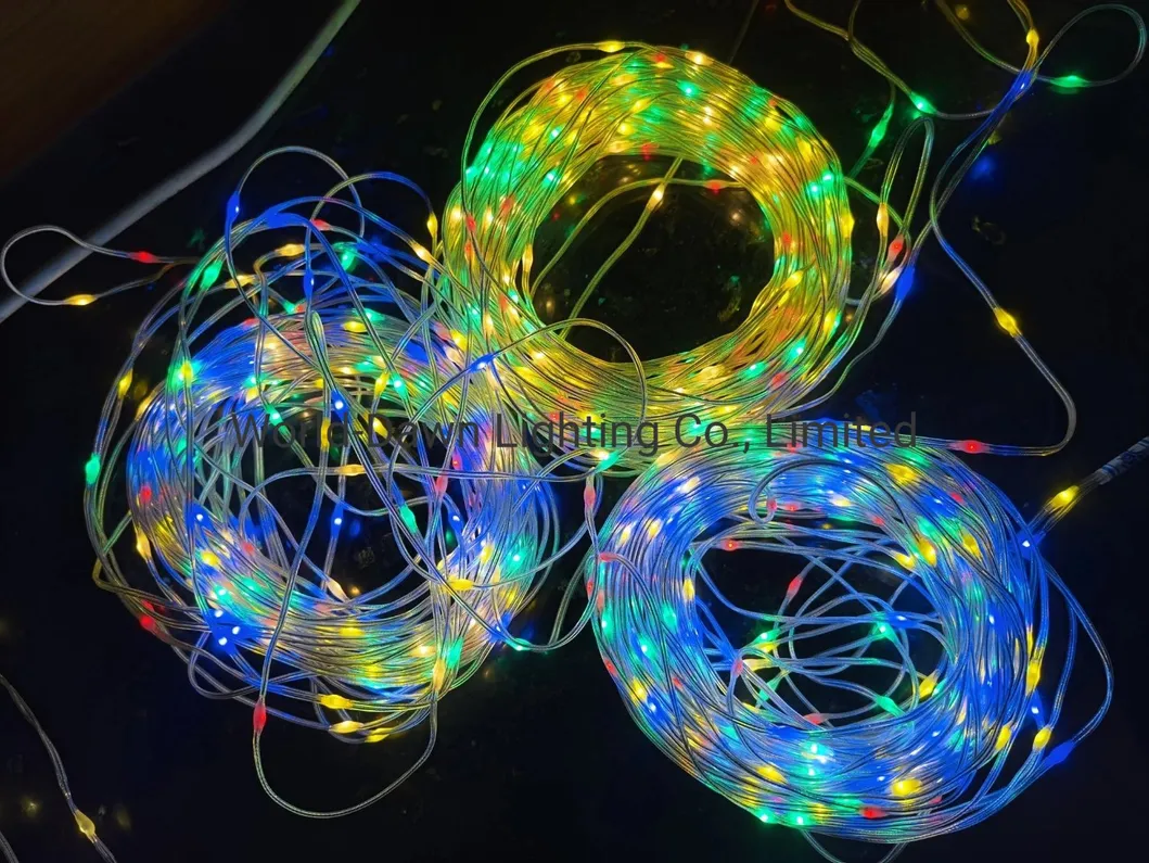 Fita de Luz de Natal Mini LED Fairy RGB IC à Prova d'Água Multicolorida