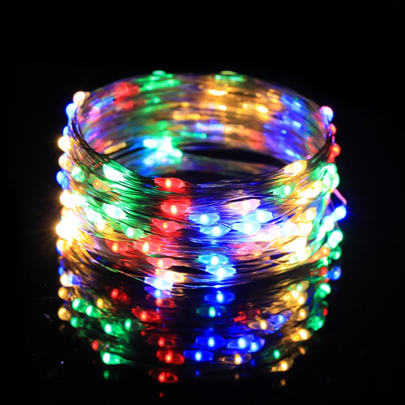 Luzes de Natal a Bateria 8 Programas com Controle Remoto para Exterior Quarto Festa Casamento Decoração de Jardim Luzes de Fada Piscantes