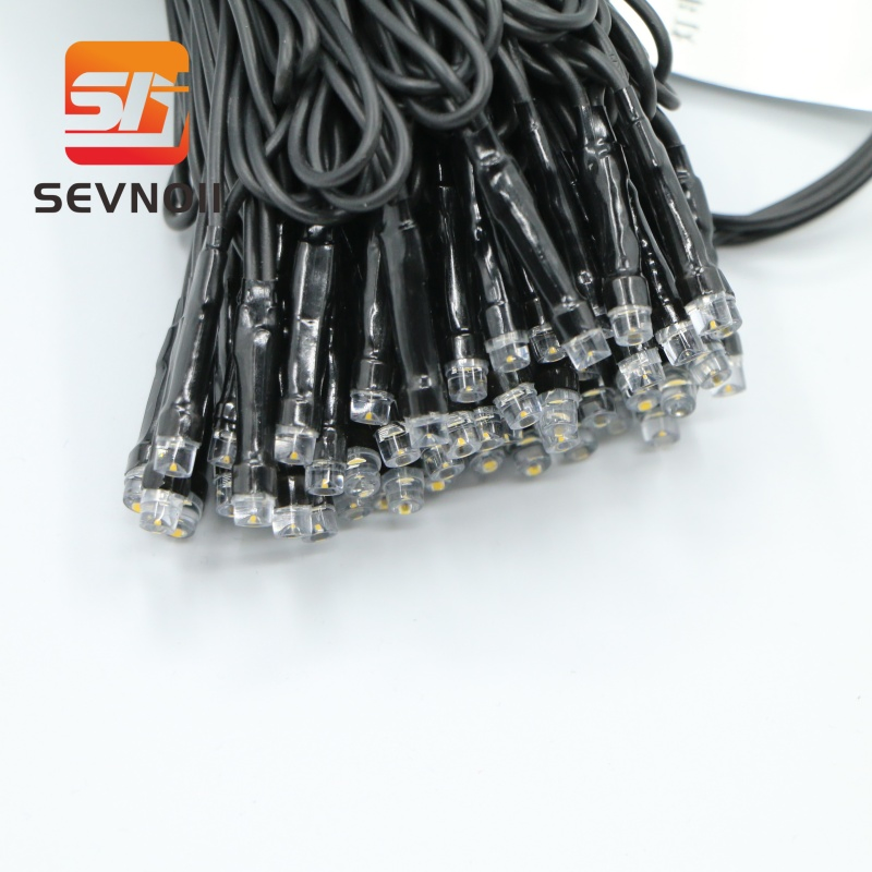 Fitas de Luzes de Natal LED à Prova d'Água para Exterior Pretas 100LED/200LED/300LED