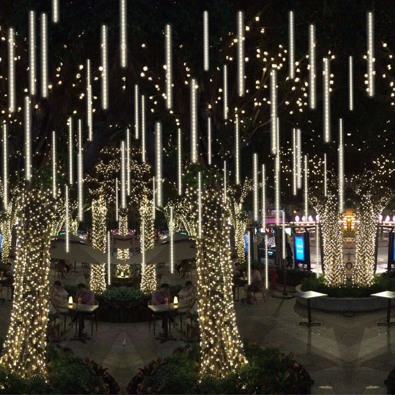 Luz de Chuva Meteorológica Decorativa para Festa de Natal e Halloween