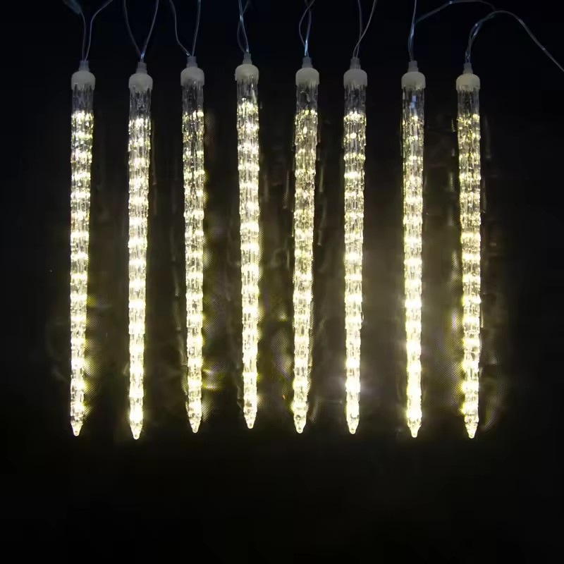 30cm 50cm Chuva de Meteoros Iluminação - Branco Quente, Multicolorido, Luz de Neve LED Personalizável