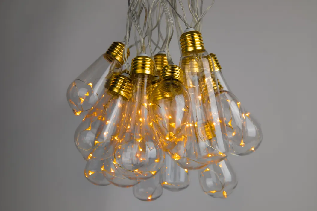 Corda de Luz LED Transparente para Jardim ao Ar Livre à Prova d'Água com CE RoHS