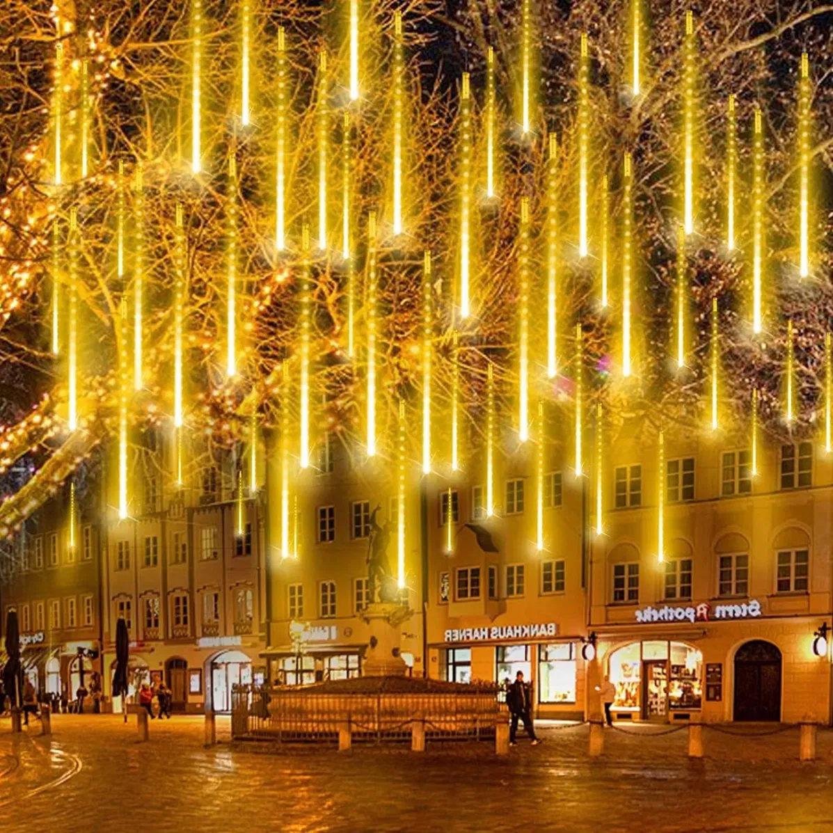 Luz de Chuva Meteorológica Decorativa para Festa de Natal e Halloween