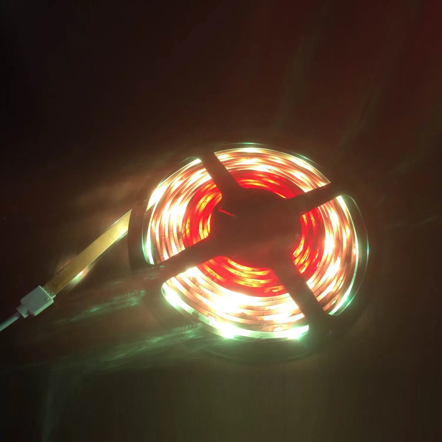 25cm Fita de Luz LED Meteor Shower RGB Colorida para Decoração de Casa