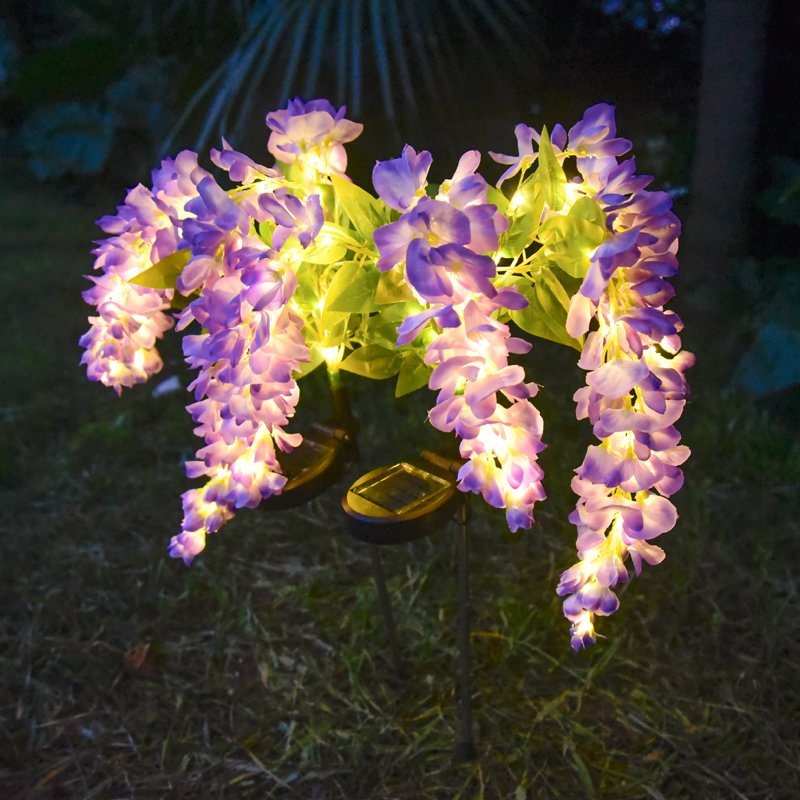 Luzes de Caminho Decorativas com Energia Solar para Jardim Externo