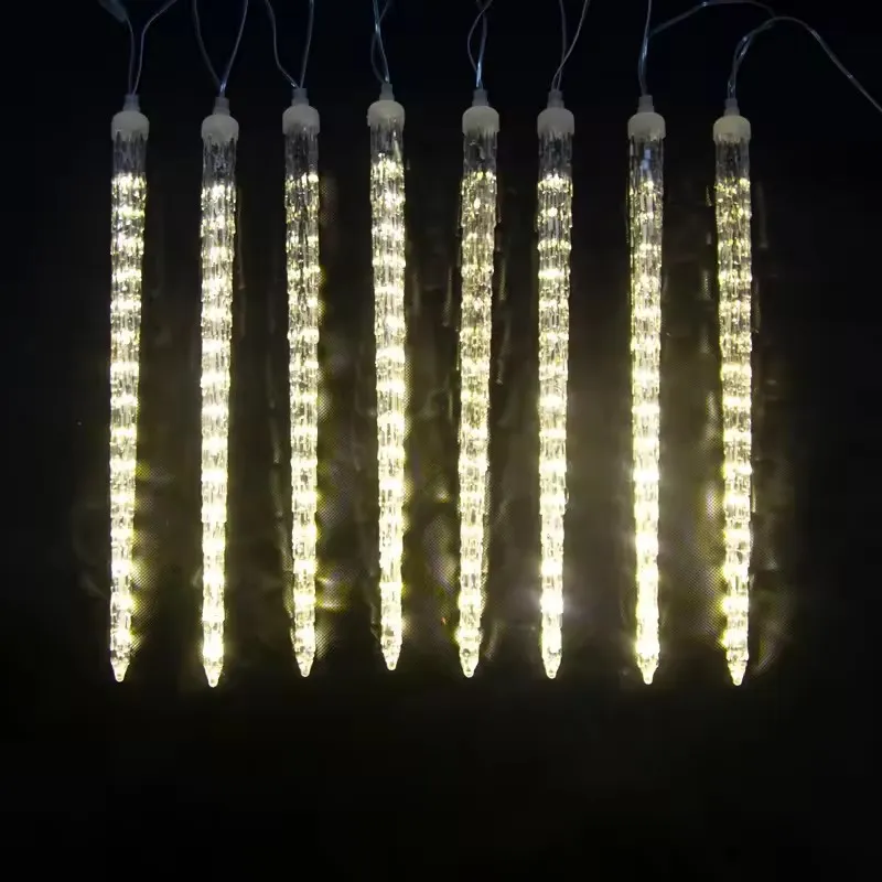 30cm 50cm Chuva de Meteoros Iluminação - Branco Quente, Multicolorido, Luz de Neve LED Personalizável