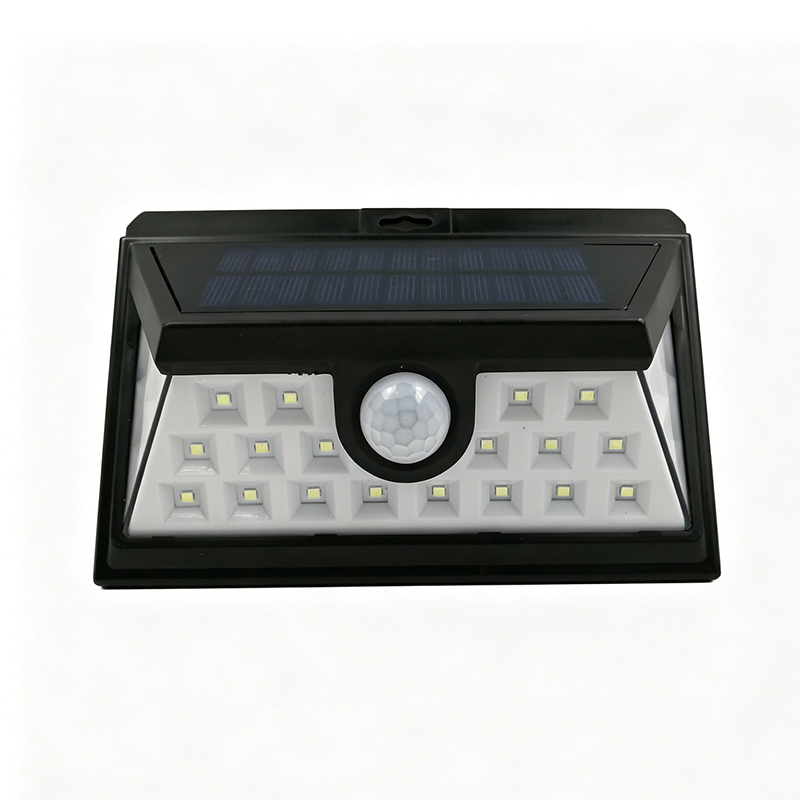 24 Luz de Parede Solar com Sensor de Movimento LED 3 Modos Lâmpada de Segurança Solar à Prova d'Água para Jardim Pátio Quintal Garagem Cerca
