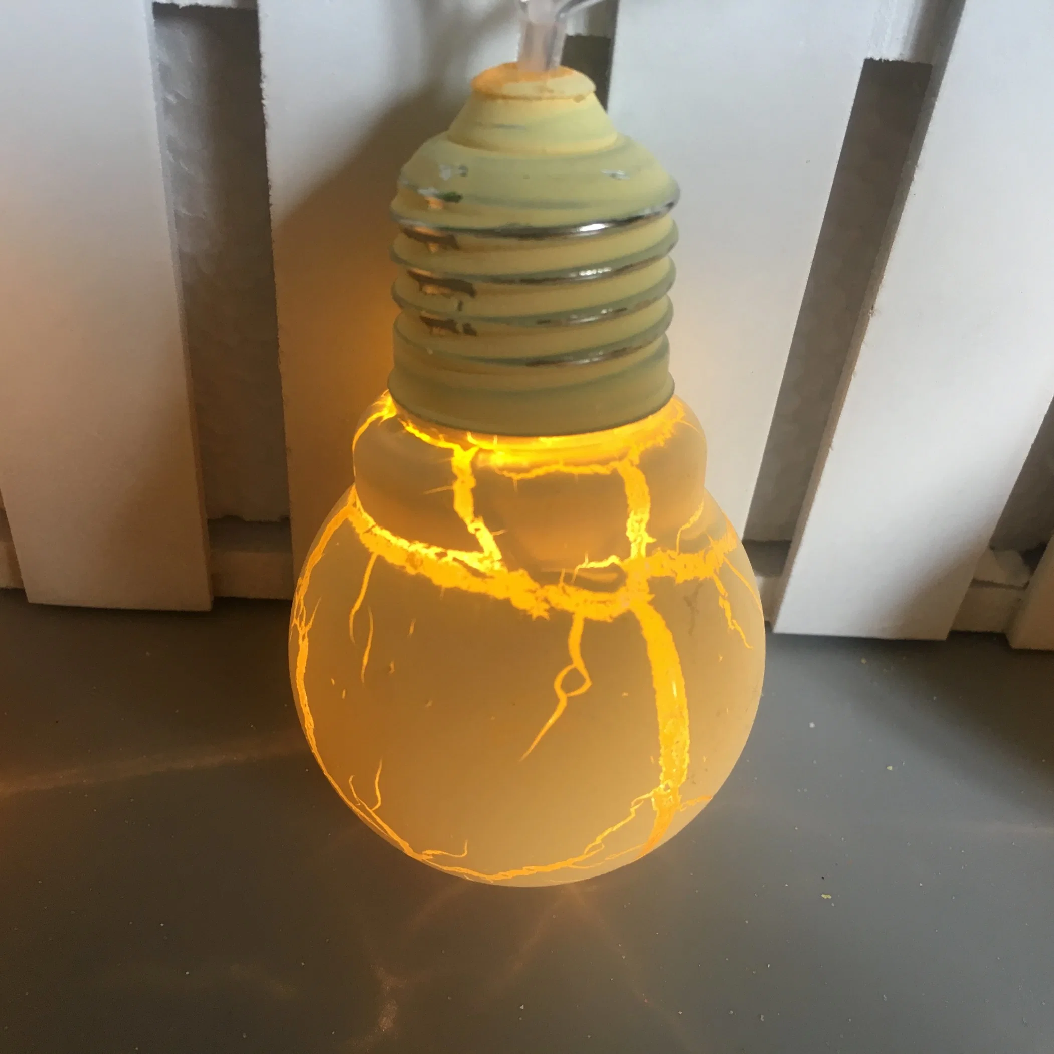 Luzes de Fada Retro em Forma de Bola Operadas por Bateria com 10 LEDs Brancos Quentes