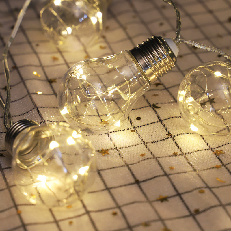Luzes de Cordão com Lâmpadas Vintage Solar Edison para Deck, Quintal, Tendências e Decoração de Festa