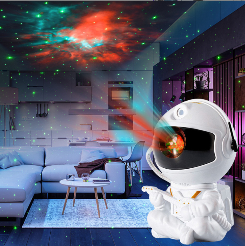 Projetor de Estrelas Luz Noturna Galáxia Astronauta