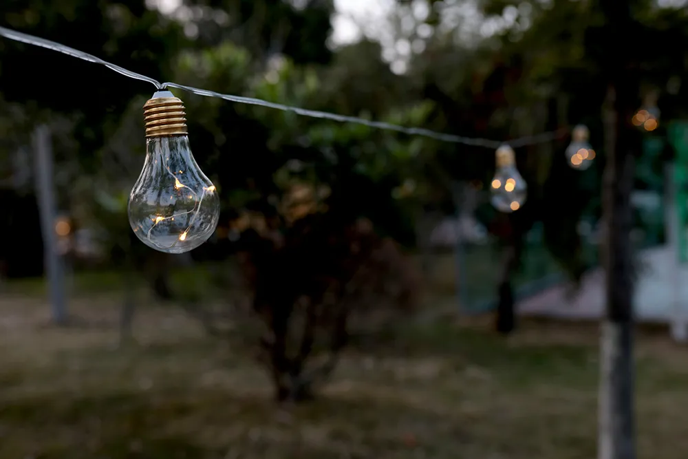 Corda de Luz LED Transparente para Jardim ao Ar Livre à Prova d'Água com CE RoHS