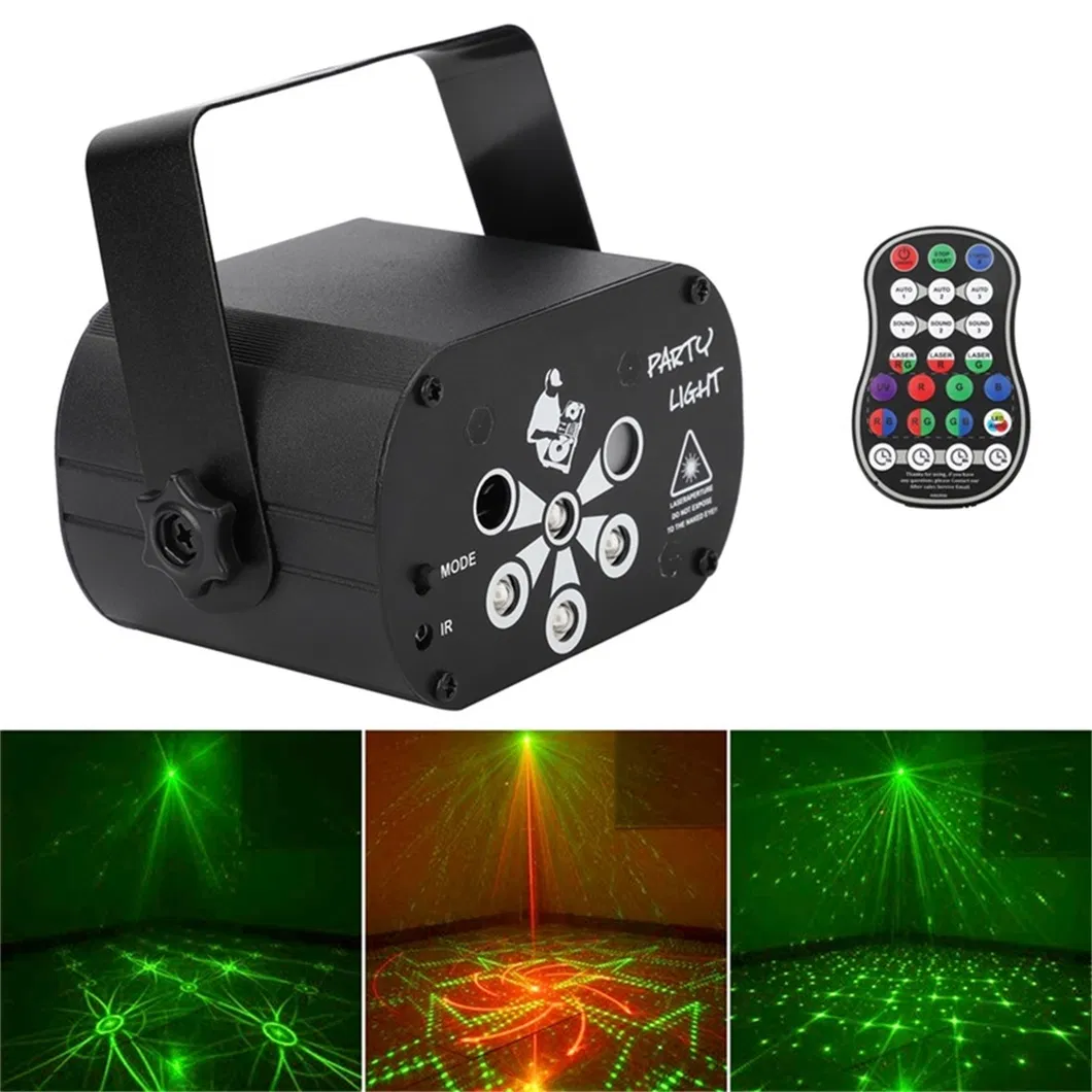 Luz de Disco LED RGB UV USB 8 Projetor de Buracos Luz de Disco para Festa DJ de Natal Casamento Bar Lampada de Disco
