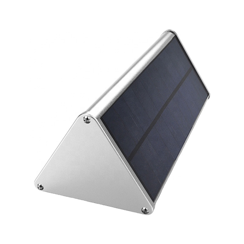 Lâmpada de Segurança Super Brilhante à Prova d'Água em Alumínio com Bateria de Lítio, 48 LEDs, 1100lm, Luz de Parede Solar com Sensor de Movimento por Radar