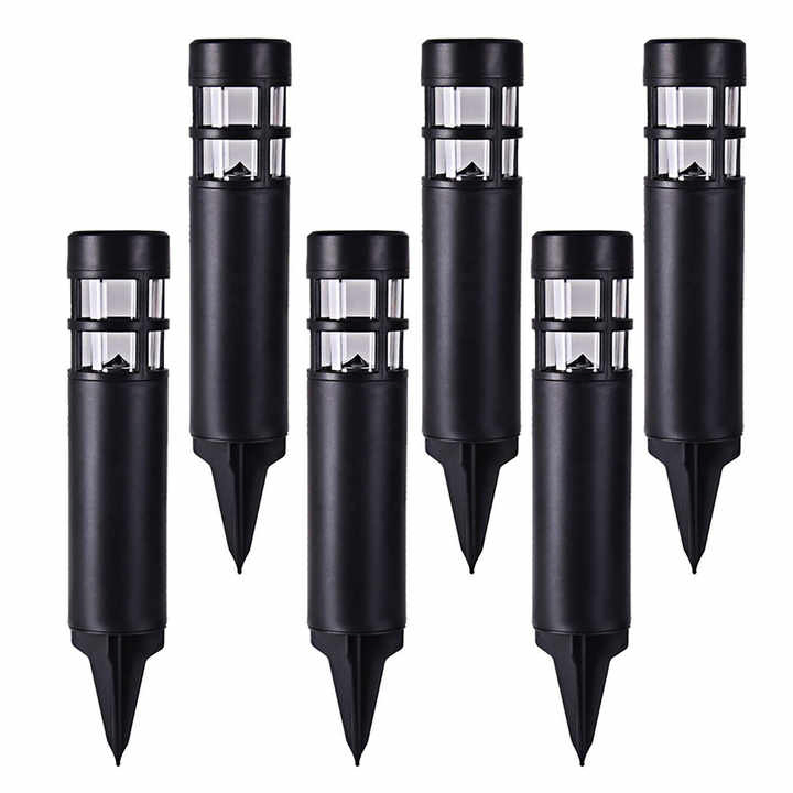 Iluminação de Caminho de Jardim ao Ar Livre, Lâmpada de Spot para Gramado, Luzes de Bollard LED Solar para Pátio, Caminho e Quintal
