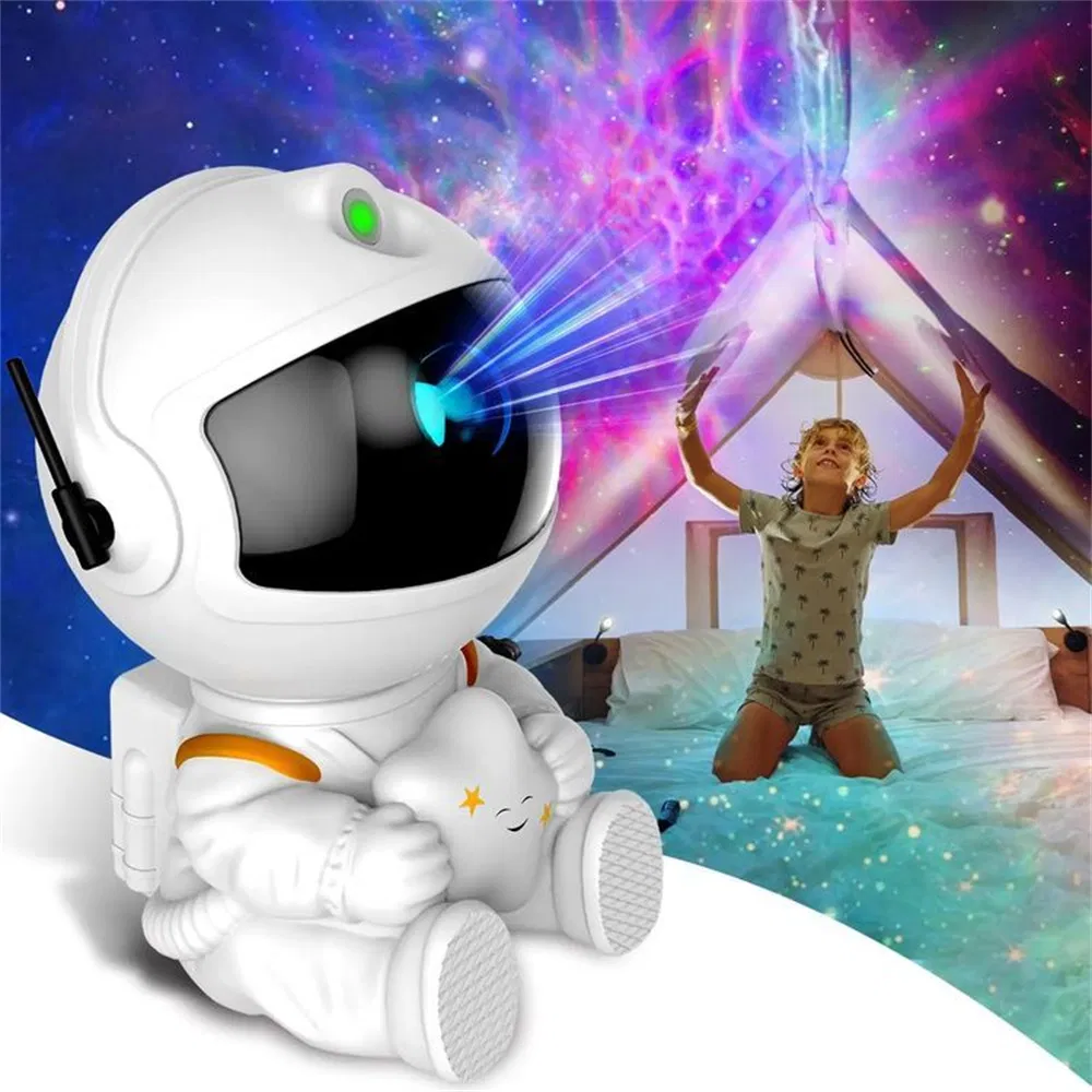 Luz Noturna LED Inspirada na Agência Espacial Europeia Galaxydreams Projetor de Estrelas para Crianças Lâmpada ABS Decoração de Quarto Presente de Natal