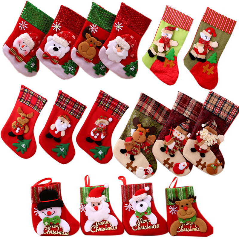 Personalize Meias de Natal de Alta Qualidade Modernas para Decoração de Natal e Ano Novo, Ornamentos do Papai Noel, Produtos de Presentes Novos para Decoração de Rua
