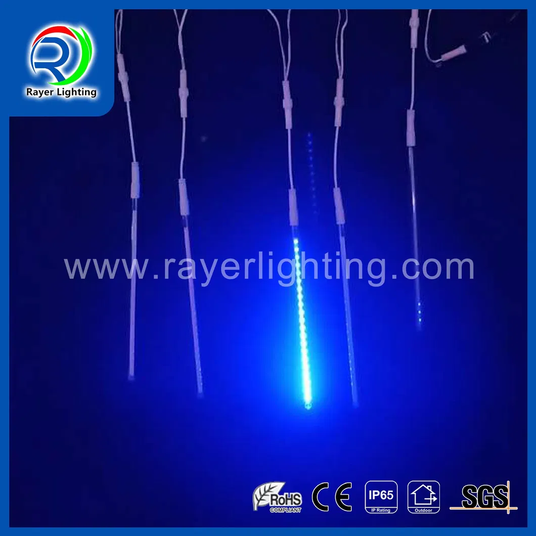 Iluminação Decorativa Programada com Controlador DMX Luzes LED Multicoloridas de Chuva de Meteoros