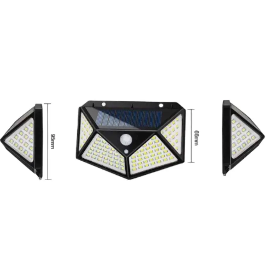 Premium Solar Powered LED Wall Light Human Motion Sensor Waterproof Duskactivated Garden Pathway Security Lamp