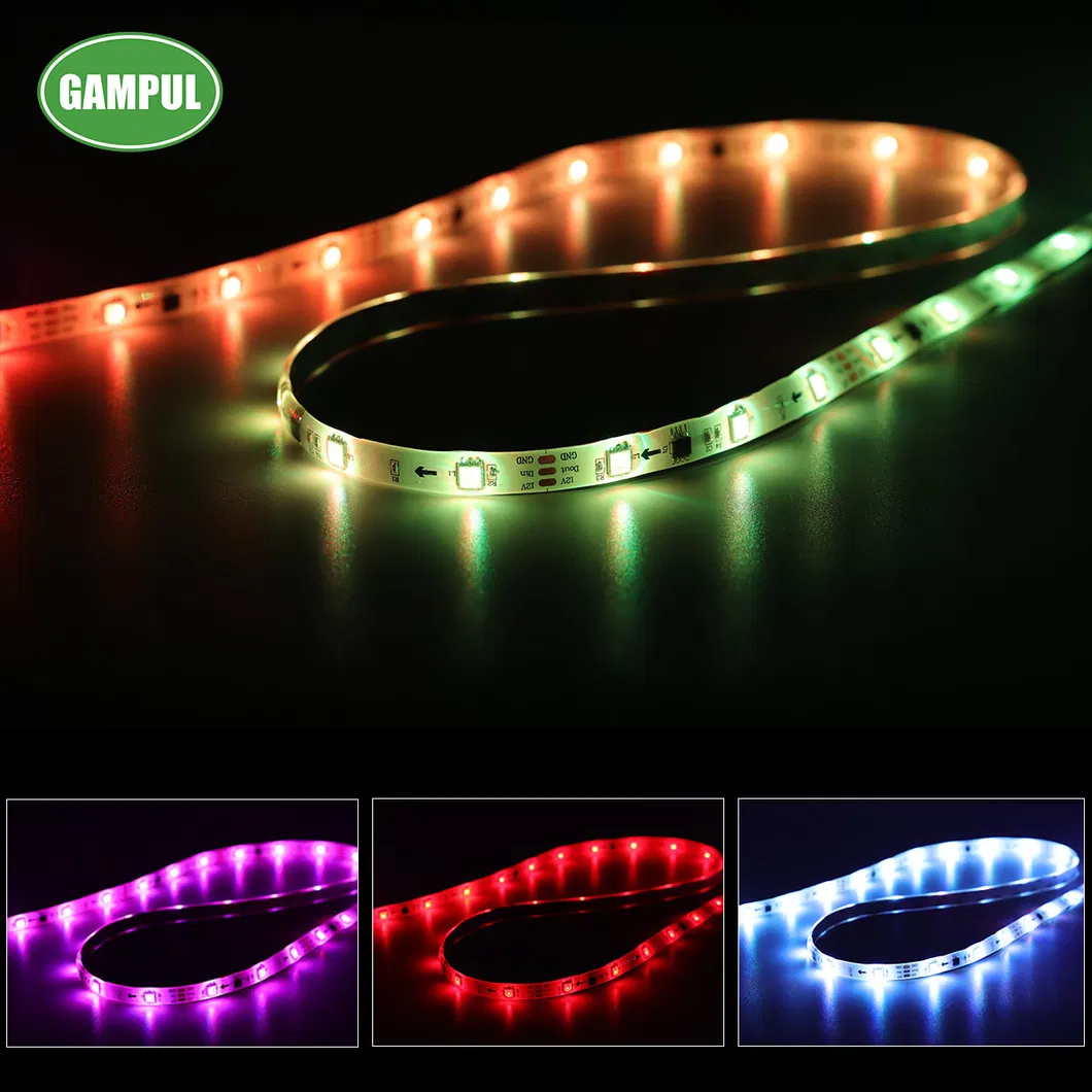 Controle Remoto RGB Colorido para Casamento Luz de Fita Adesiva em Linha Meteor Shower LED Fita Flexível