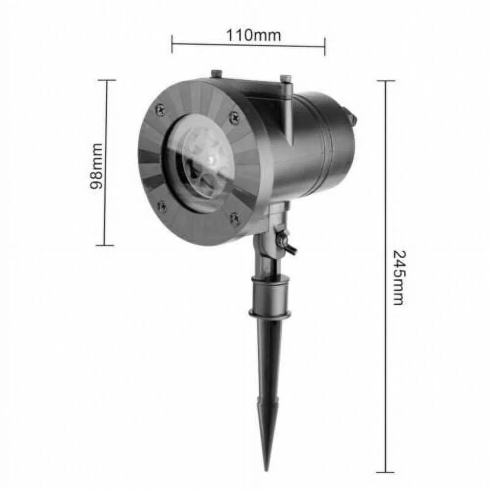 Projetor de Luz LED de Floco de Neve para Exterior