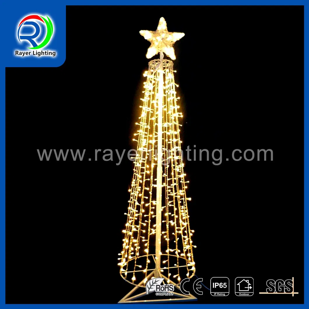 Luzes de Natal Decorativas LED com Motivo de Estrela ao Ar Livre para Jardim