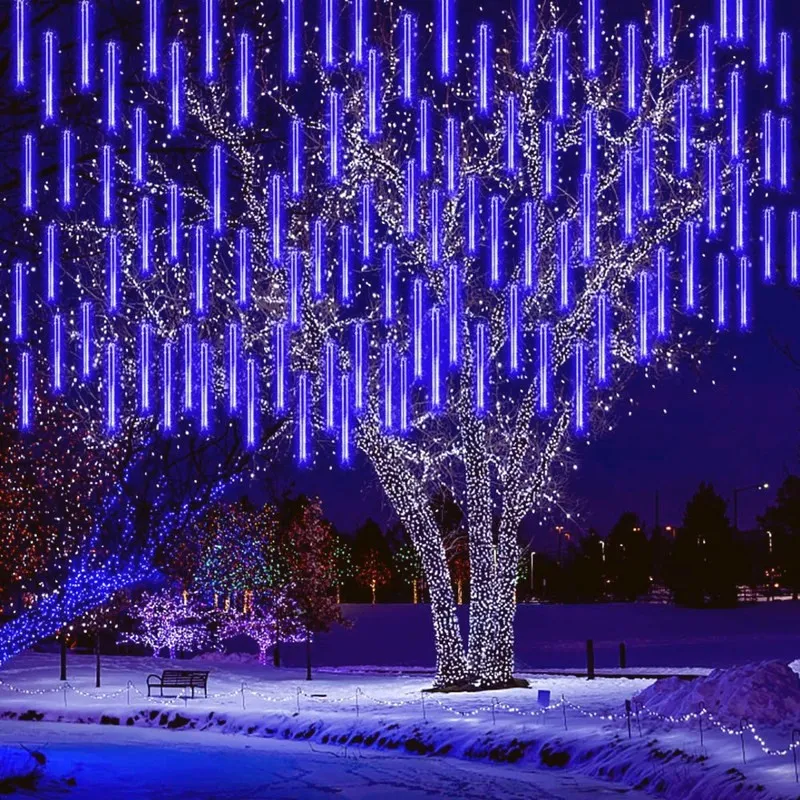 Decoração LED de Chuva de Meteoros