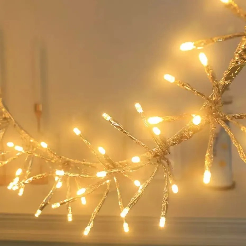 Fita de Luz de Fada ao Ar Livre à Prova d'Água Luz de Natal Festa Aniversário Casamento Decoração de Feriado