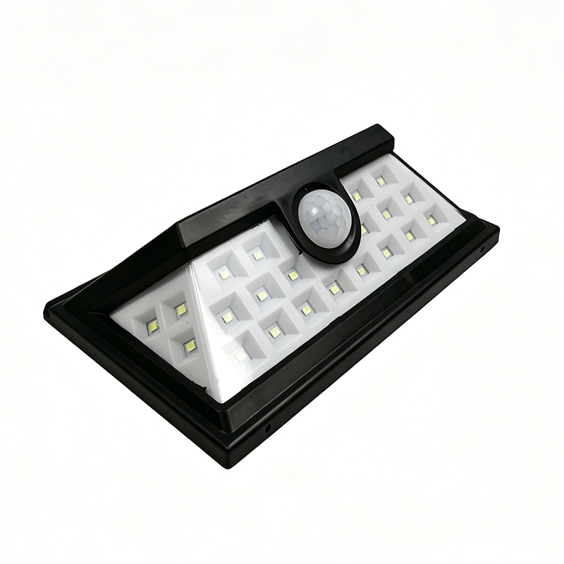 24 Luz de Parede Solar com Sensor de Movimento LED 3 Modos Lâmpada de Segurança Solar à Prova d'Água para Jardim Pátio Quintal Garagem Cerca
