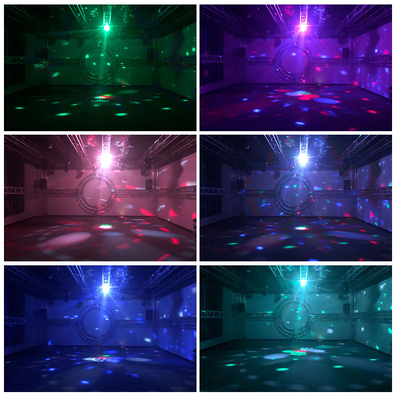 Bola de Cristal Mágica LED Luzes de Festa em Família Projetor a Laser RGB Controle de Som Luz Rotativa para Disco Natal DJ Bar KTV