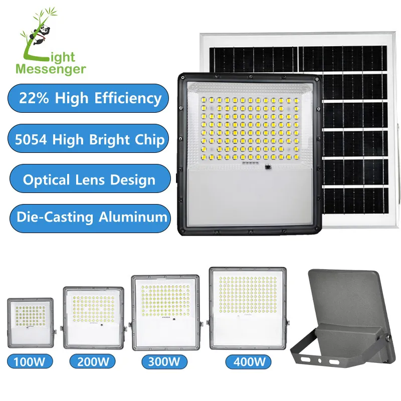 Luz Solar para Jardim Externa com Sensor de Movimento Segurança Iluminação LED com Corpo de Alumínio