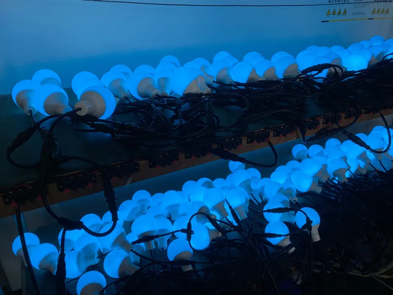 Teste de envelhecimento das lâmpadas led