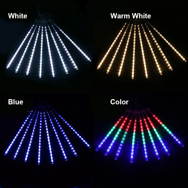 Decoração LED de Chuva de Meteoros
